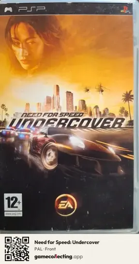 Need for Speed: Undercover PlayStation Portable, PAL box front