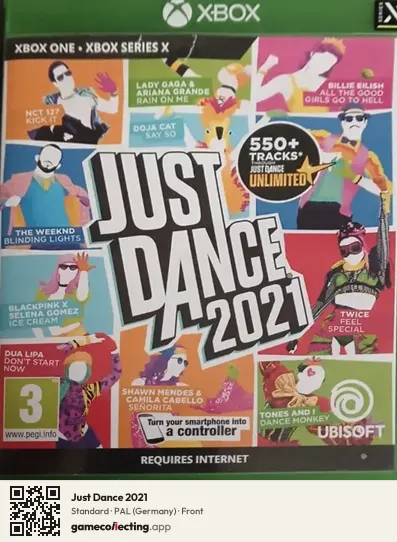 Just Dance 2021 Xbox One, Germany box front