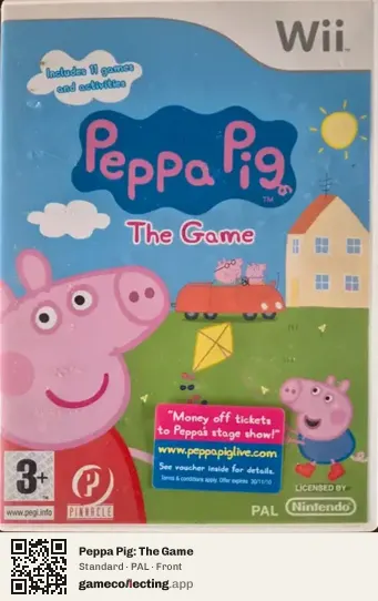 Peppa Pig: The Game Nintendo Wii, PAL box front