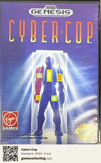 Cyber-Cop Sega Mega Drive / Genesis, NTSC box front