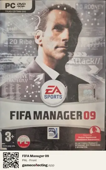 FIFA Manager 09 Computer, PAL box front