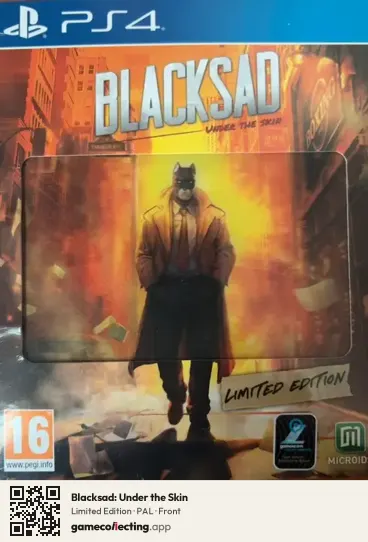 Blacksad: Under the Skin PlayStation 4, PAL box front