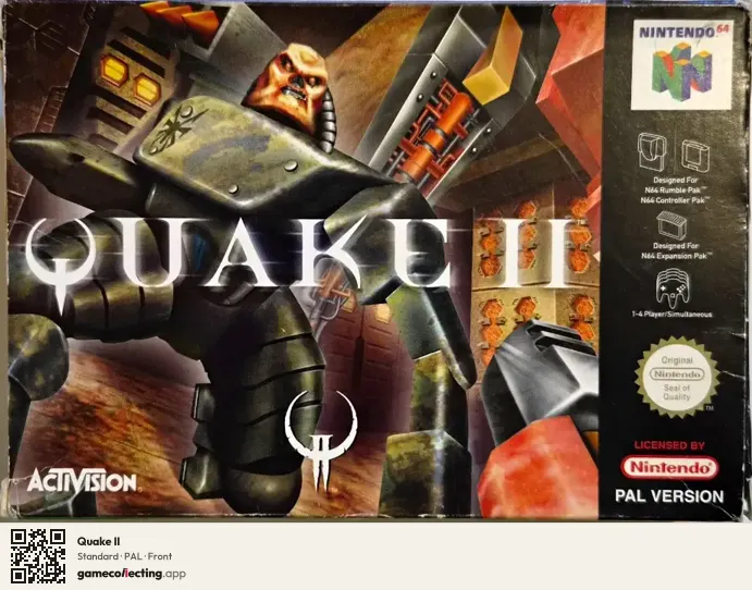 Quake II Nintendo 64, PAL box front