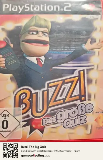 Buzz! The Big Quiz PlayStation 2, Germany box front