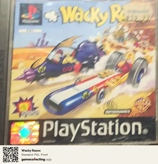 Wacky Races PlayStation, PAL box front