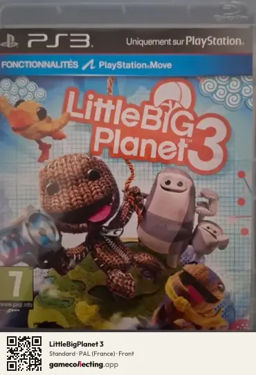 LittleBigPlanet 3 PlayStation 3, France box front