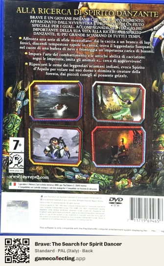 Brave: The Search for Spirit Dancer PlayStation 2, Italy box back