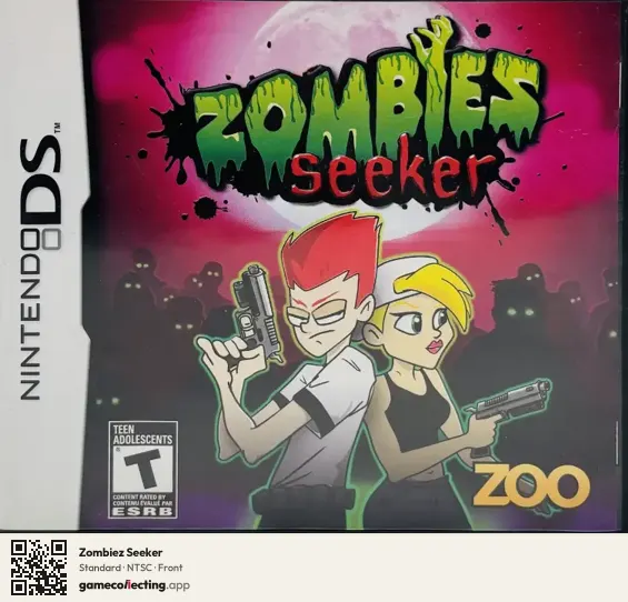 Zombiez Seeker Nintendo DS, NTSC box front