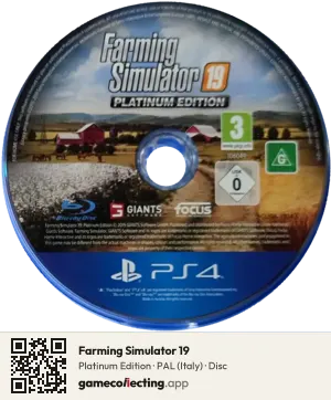 Farming Simulator 19 PlayStation 4, PAL disc