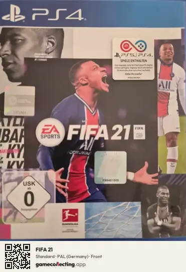 FIFA 21 PlayStation 4, Germany box front