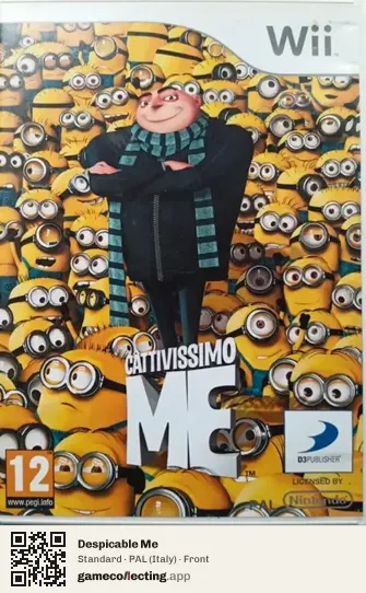 Despicable Me Nintendo Wii, Italy box front