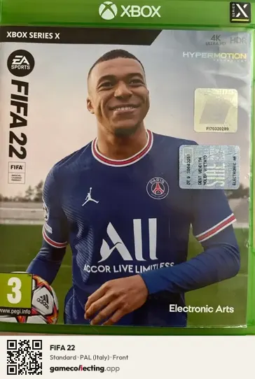 FIFA 22 Xbox Series X, Italy box front