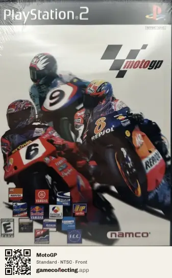MotoGP PlayStation 2, NTSC box front