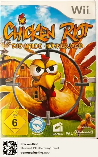 Chicken Riot Nintendo Wii, Germany box front