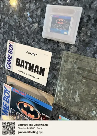 Batman: The Video Game Game Boy, NTSC box front