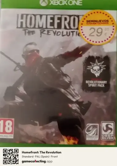 Homefront: The Revolution Xbox One, Spain box front