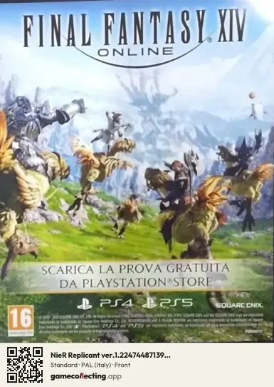 NieR Replicant ver.1.22474487139... PlayStation 4, Italy box front
