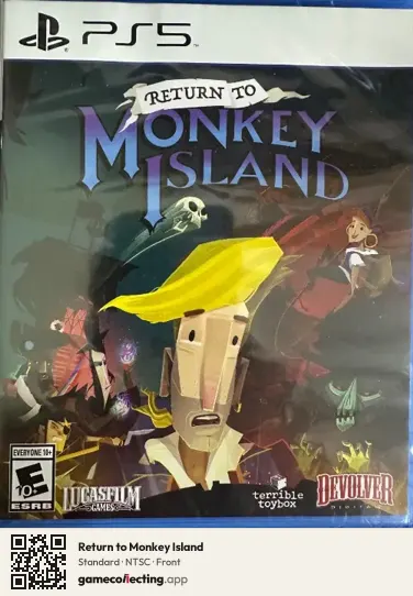 Return to Monkey Island PlayStation 5, NTSC box front