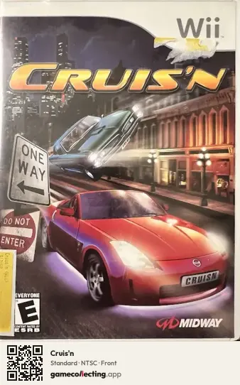 Cruis'n Nintendo Wii, NTSC box front