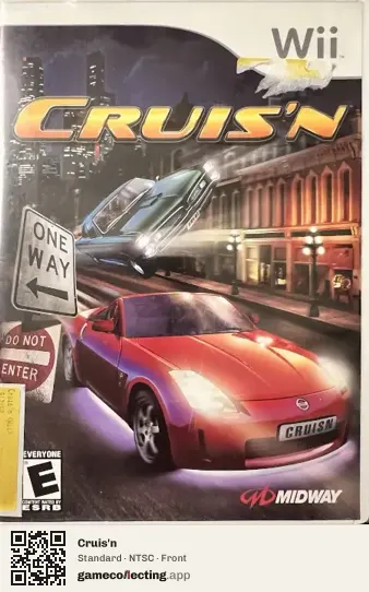 Cruis'n Nintendo Wii, NTSC box front