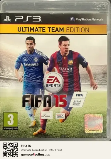 FIFA 15 PlayStation 3, PAL box front