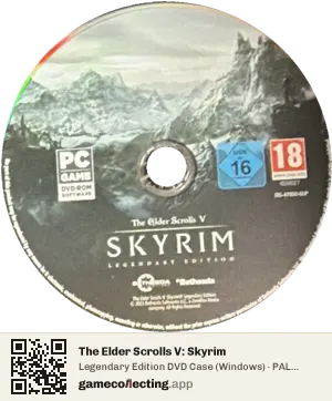 The Elder Scrolls V: Skyrim Computer, PAL disc
