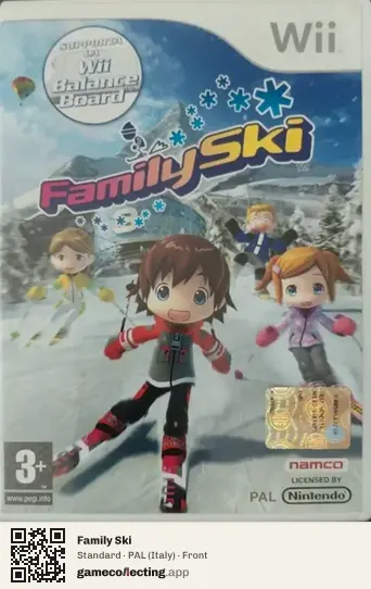 Family Ski Nintendo Wii, Italy box front