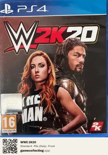 WWE 2K20 PlayStation 4, Italy box front