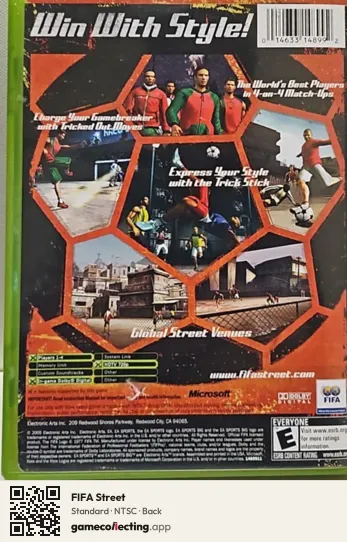 FIFA Street Xbox, NTSC box back