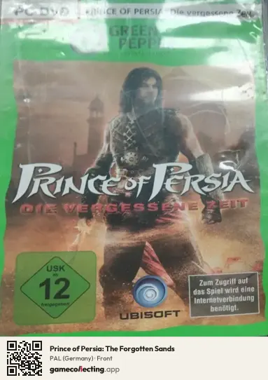 Prince of Persia: The Forgotten Sands Computer, Germany box front