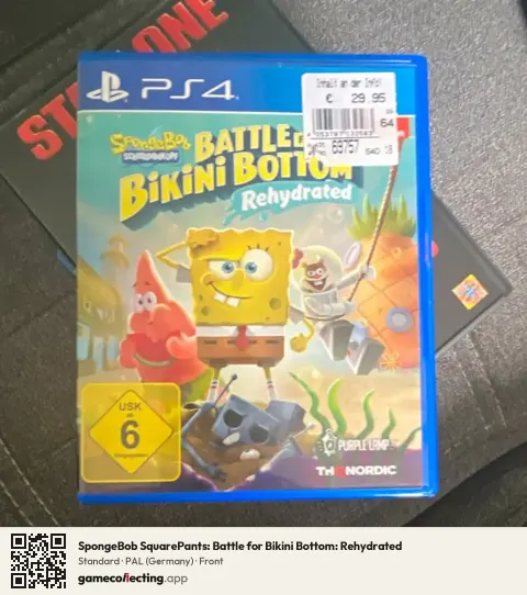 SpongeBob SquarePants: Battle for Bikini Bottom: Rehydrated PlayStation 4, Germany box front