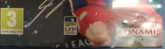 Pro Evolution Soccer 2015, the PEGI square on its front