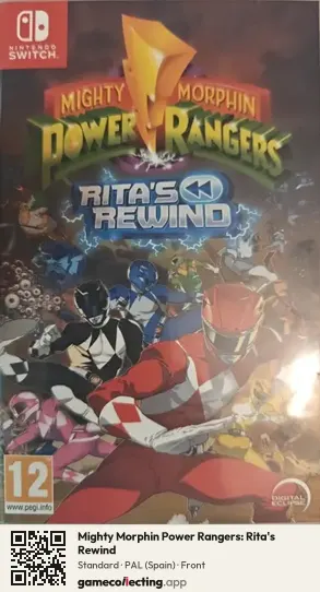 Mighty Morphin Power Rangers: Rita's Rewind Nintendo Switch, Spain box front