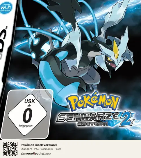 Pokémon Black Version 2 Nintendo DS, Germany box front