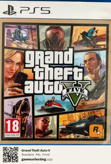 Grand Theft Auto V PlayStation 5, PAL box front