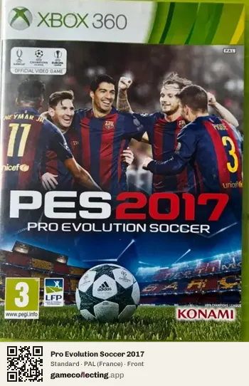 Pro Evolution Soccer 2017 Xbox 360, France box front