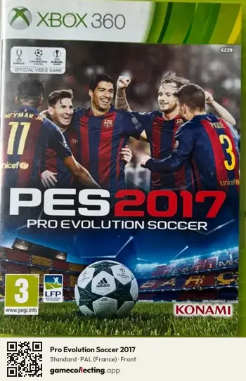 Pro Evolution Soccer 2017 Xbox 360, France box front
