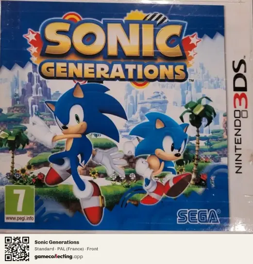 Sonic Generations Nintendo 3DS, France box front
