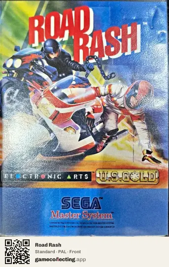 Road Rash Sega Master System, PAL box front