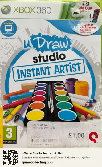 uDraw Studio: Instant Artist Xbox 360, Germany box front