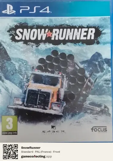 SnowRunner PlayStation 4, France box front