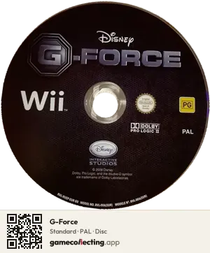 G-Force Nintendo Wii, PAL disc