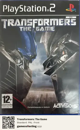 Transformers: The Game PlayStation 2, PAL box front