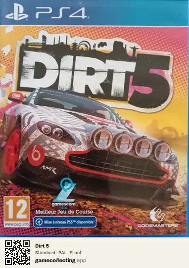 Dirt 5 PlayStation 4, PAL box front