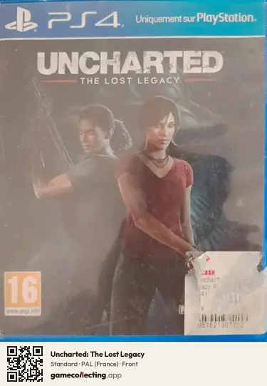 Uncharted: The Lost Legacy PlayStation 4, France box front