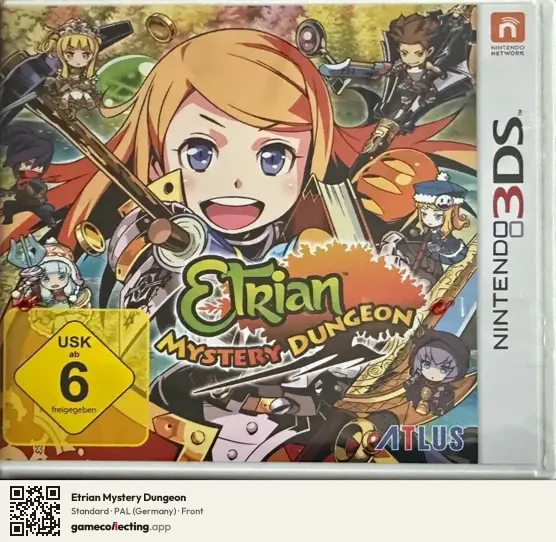 Etrian Mystery Dungeon Nintendo 3DS, Germany box front