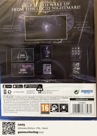 DARQ PlayStation 5, PAL box back