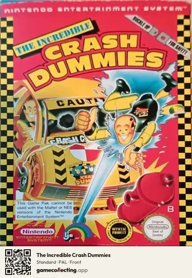 The Incredible Crash Dummies Nintendo Entertainment System, PAL box front