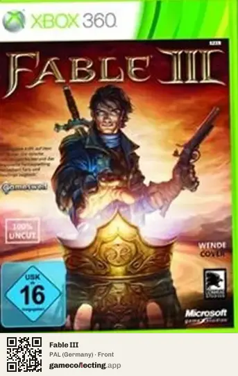 Fable III Xbox 360, Germany box front
