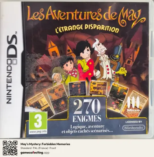 May's Mystery: Forbidden Memories Nintendo DS, France box front